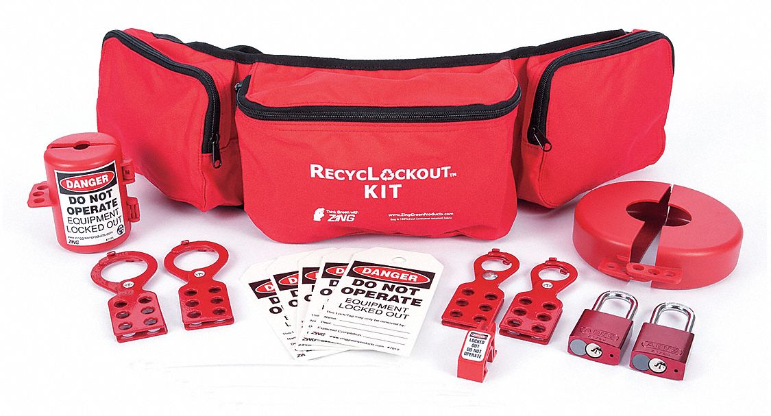 Zing Lockout/Tagout Kit,Filled,Electrical 2725 - Walmart.com