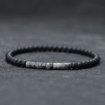 thumbnail image 3 of Pulsera minimalista con cuentas de 4mm para hombre y mujer, Brazalete Unisex con piedras pequeñas de ónix y Emperador, para meditación, Yoga y parejas, 3 of 4