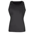 thumbnail image 4 of WULMLEO Women's High Neck Ribbed Tank Top Casual Summer Tops for Layering Black L, 4 of 5