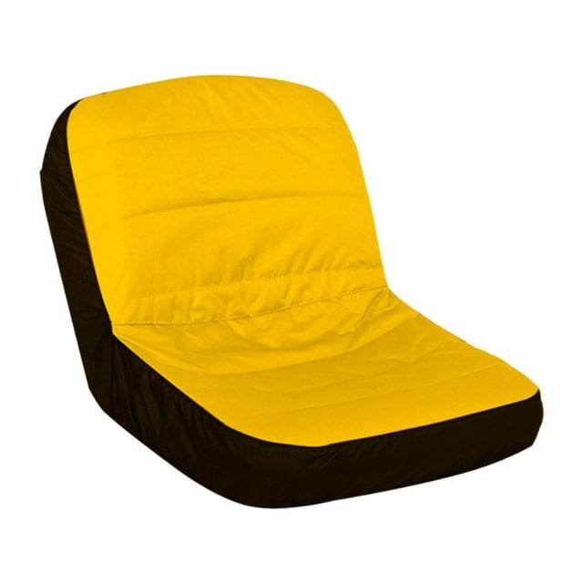 Funda de asiento de tela Oxford, resistente, antideslizante, para tractor de 12,5 a 14 pulgadas. Amarillo