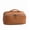 golden brown, variant on Genuine Cowhide Leather Litchi Grain Cosmetic Case, Women's Top-handle Storage Bag, Travel Makeup Pouch