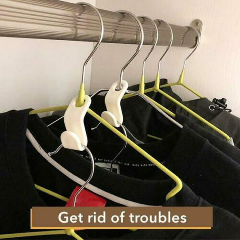 Wovilon Closet Hanger Wonder Space Extension Hook Clothing Rack 6Pcs Hooks  For Hanging