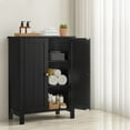 thumbnail image 3 of LEDREM Bathroom Cabinets Freestanding, Bathroom Storage Floor Cabinet with Doors and Adjustable Shelves, Ink Black, 3 of 6