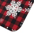 thumbnail image 5 of Red Christmas Snowflake and Plaid Pattern Dish Drying Mat for Kitchen 1 Pack, Ultra Absorbent Microfiber Dishes Drainer Mats,16x18in(41x46cm), 5 of 6