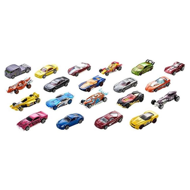 Mattel MTTH7045 Hot Wheel - Basic 20 Car Gift Pack, Toys Assortment - 6 Piece