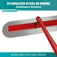 thumbnail image 3 of Steel Bull Float 47"x12", Concrete Trowel Kit with 4 Thickened Rods, Red Construction Tools for Driveway, Slab, Patio, 3 of 8
