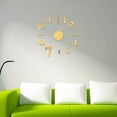 thumbnail image 2 of DIY Wall Clock Frameless Mirror Wall Clock Large Mute Wall Stickers for Living Room Home Decorations, 2 of 7