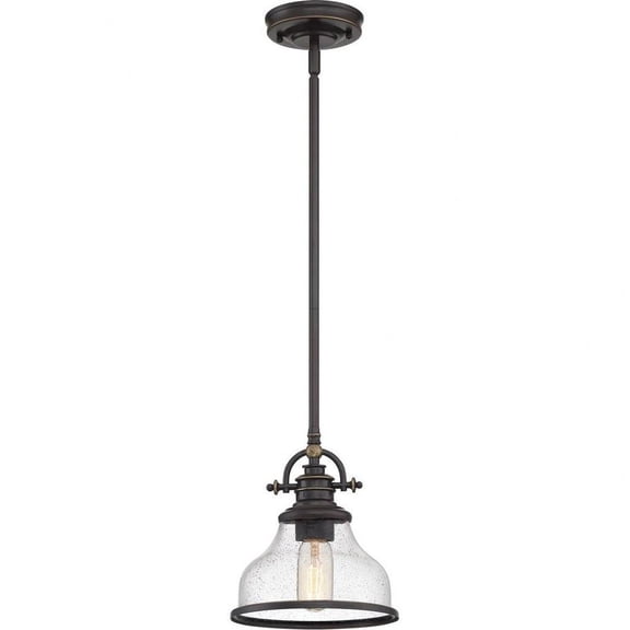 1 Light Small Mini Pendant-Palladian Bronze Finish Bailey Street Home 71-Bel-3093734