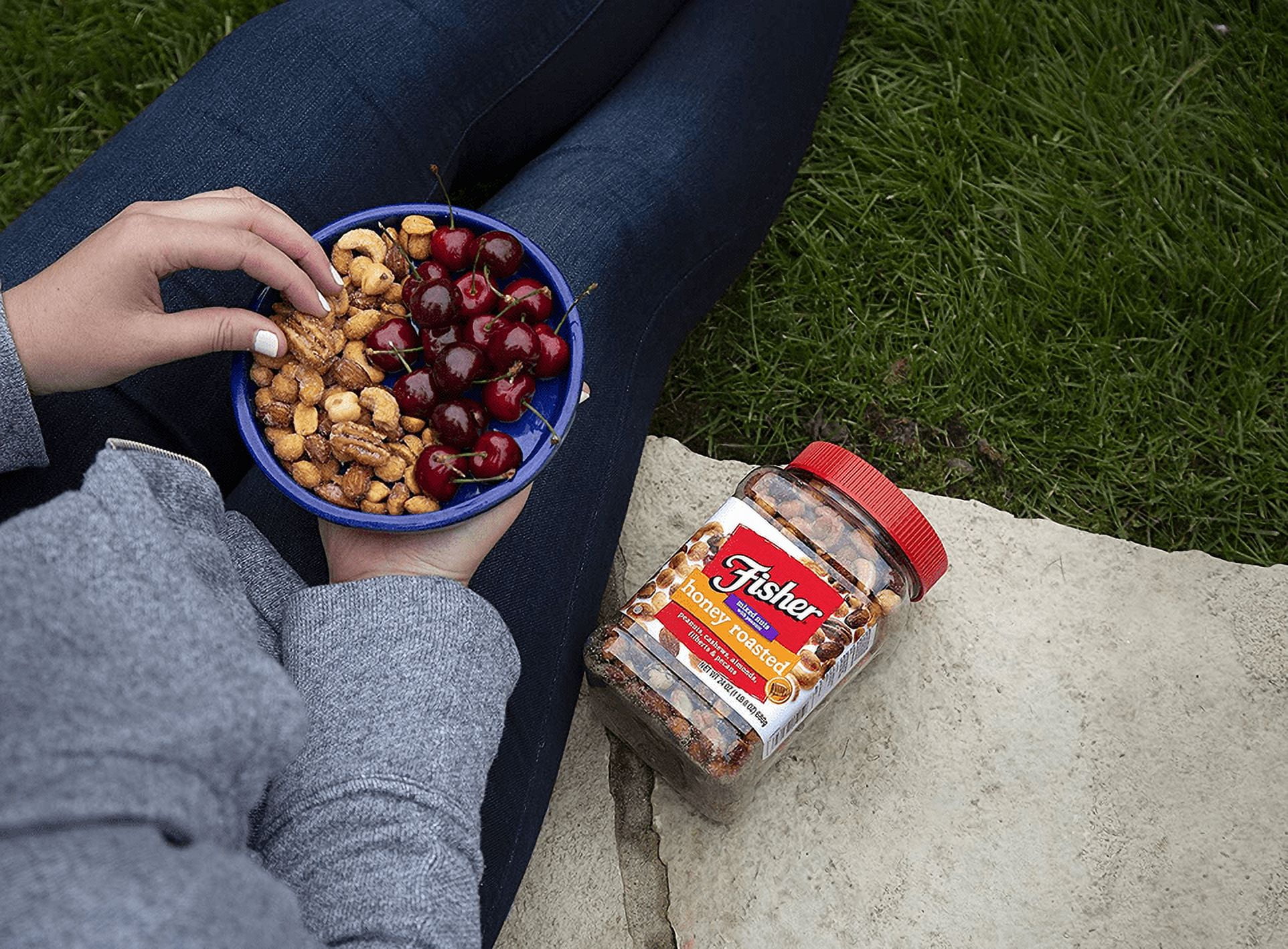 Fisher Snack Glazed Pecans, Jr. Mammoth Pecans, 24 oz