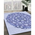 thumbnail image 2 of Ahgly Company Indoor Rectangle Patterned Heavenly Blue Area Rugs, 7' x 9', 2 of 6