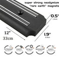 thumbnail image 2 of 12-inch Utensil Knife Holder,Magnetic Knife Storage Strip Wall Mounted Multipurpose Tool Rack,Stainless Steel Kitchen Knives Organizer, 2 of 6