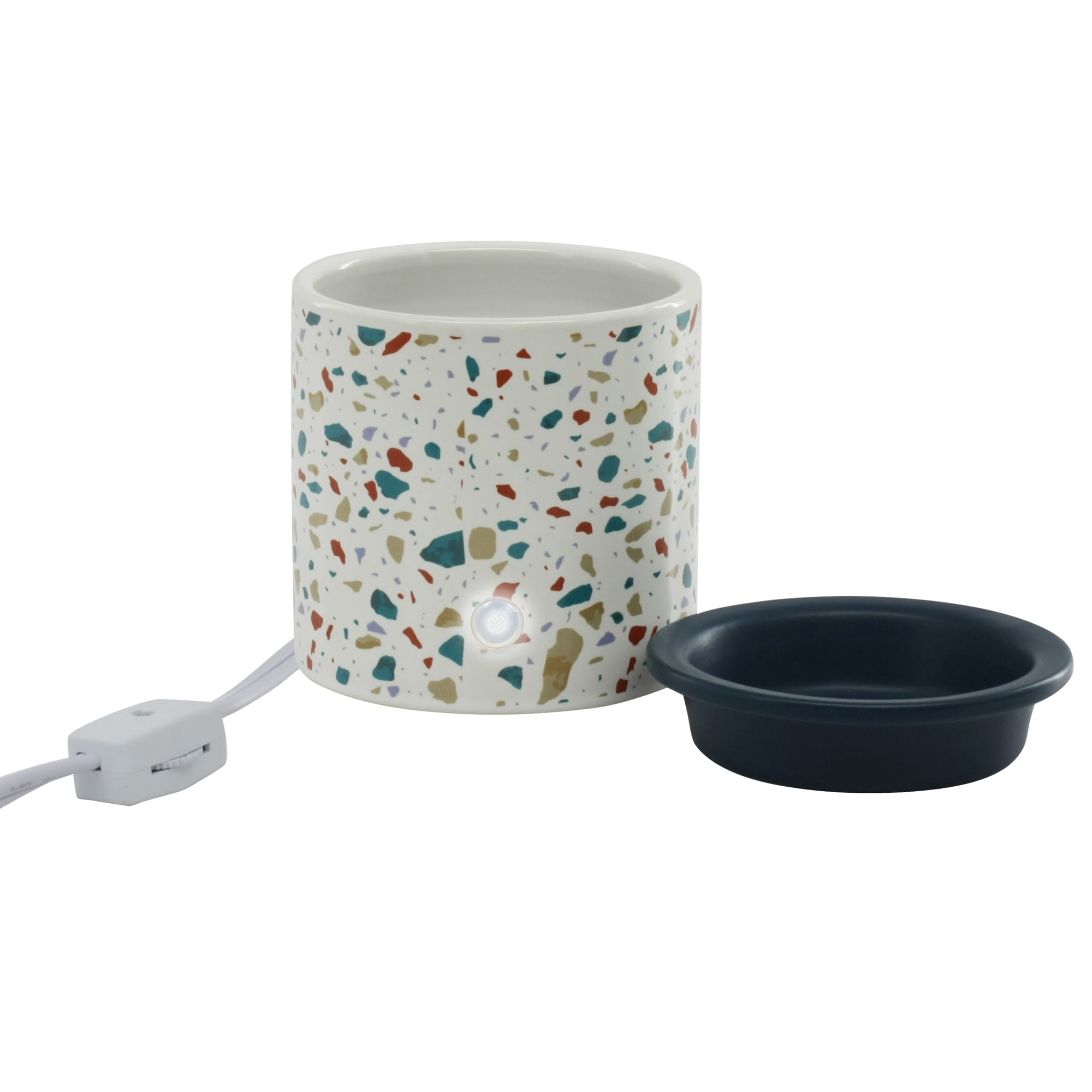 Mainstays Electric Terrazzo Decal Ceramic Wax Warmer, Single Pack