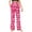 Hot Pink 1, variant on BLVB Unisex Mens Womens Cute Heart Print Pj Pants Valentine's Day Holiday Lounge Pajamas Bottoms Elastic Waist Sleep Pajama Pants