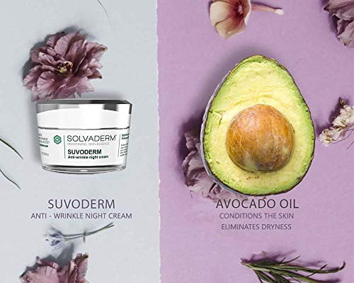 Solvaderm Suvoderm Nighttime Repair Cream – Anti-Aging Night Cream with Retinol, Hyaluronic Acid & Vitamin E – Reduces Wrinkles, Boosts Collagen, Hydrates & Renews Skin While You Sleep