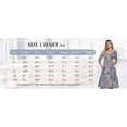 thumbnail image 2 of Zeagoo 3/4 Sleeve Women's Dress Pleated Midi Dresses Floral T Shirt Dress with Pockets Casual Flowy A-Line Dresses, 2 of 6