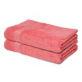thumbnail image 1 of Melissa Linen, Hand Towels, Ultra Absorbent, Luxuries Towel Collection, 2 Pack, Coral Pink, 1 of 7