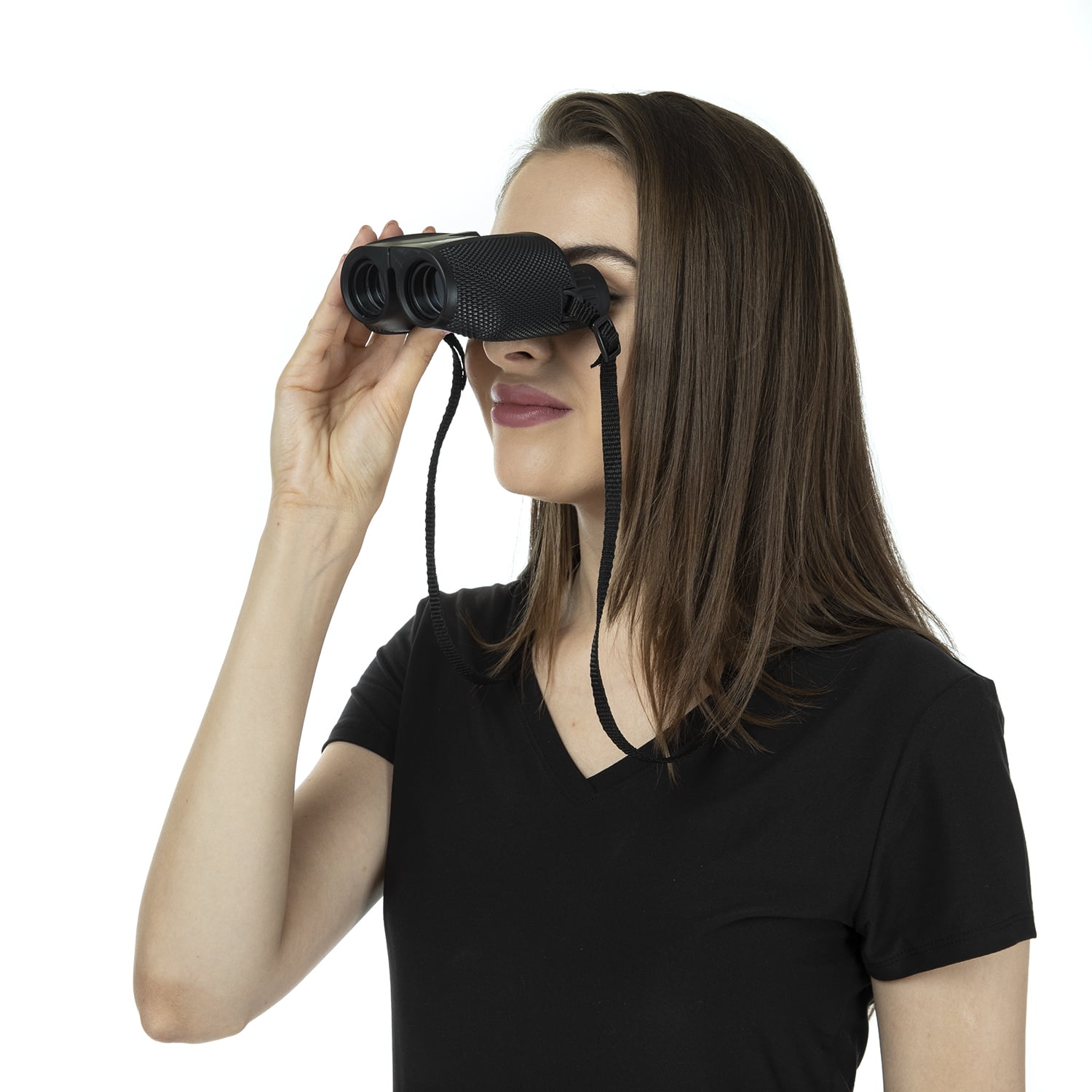 BlueCabi 10x25 Compact Binoculars - Lightweight Foldable High Powered Clear Vision Binocular - Great for Bird Watching, Outdoor Sports, Games, Concerts & More
