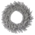 thumbnail image 1 of Vickerman A193136 36 in. Platinum Fir Wreath with 240 PVC Tips, 1 of 3
