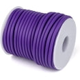 thumbnail image 2 of 16.4 Yards 4mm Hollow Rubber Tubing Jewelry Cord 2mm Hole PVC Tubular Tube Thread with Spool for DIY Craft Bracelet Necklace Jewelry Making(Mauve), 2 of 4