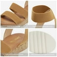 thumbnail image 4 of Dream Pairs Womens Open Toe Ankle Strap Casual Flatform Espadrille Platform Wedge Sandals, 4 of 7