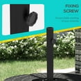 thumbnail image 6 of Outsunny Outdoor Universal Cross Brace Stand, Cross Umbrella Base, Black, 6 of 9