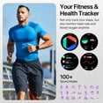 thumbnail image 4 of WalkerFit Smart Watches - Make/Answer, 1.39 Inch Waterproof Fitness Watch with Gold Band, 4 of 10