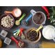 thumbnail image 1 of Juego de utensilios de cocina apilables de plástico clasificado para alimentos de 10 Uds. De tazas y cucharas medidoras ZefeiWu 8390606563385, 1 of 1