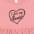 thumbnail image 4 of Inktastic I Love My Auntie in Black Chalk Heart Girls Baby Dress, 4 of 5