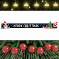 thumbnail image 3 of Festive Design Merry Christmas Santa Claus Snowman Holiday Banner for Christmas Party Decorations Winter Celebration, 3 of 9