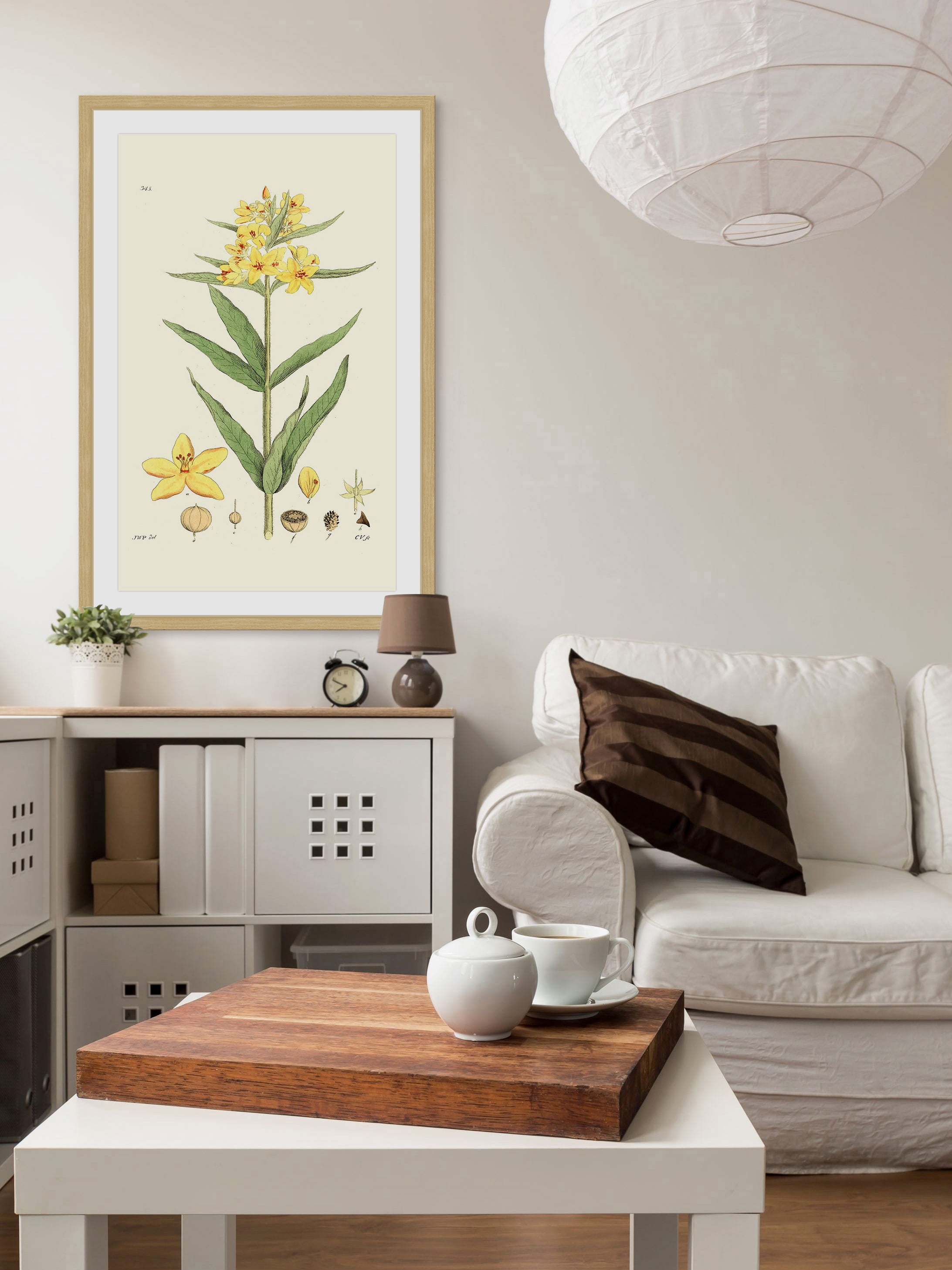 "Antique Floral VIII" Framed Painting Print