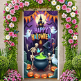 thumbnail image 4 of Bannière Décorative Happy Halloween Squelette Design Fantômes Effrayants Maison Hantée pour Décoration des Fêtes Fête Extérieure Célébration, 4 of 5