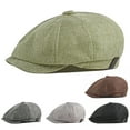 thumbnail image 6 of Zhaomeidaxi Fashion Men’s Classic Newsboy Gatsby Hat Blend Wool Vintage Flat Ivy Cabbie Cap Boyfriend Gifts, 6 of 7
