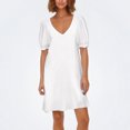 thumbnail image 2 of Elegante traje con falda larga: escote cuadrado, bolsillos laterales, vestido formal para bodas y fiestas., 2 of 4