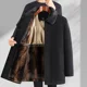 thumbnail image 3 of Chaqueta de plumón de invierno para hombre 2024, ropa de diseñador, abrigo largo, grueso, resistente al calor, forro desmontable, abrigo informal para hombre, 3 of 4