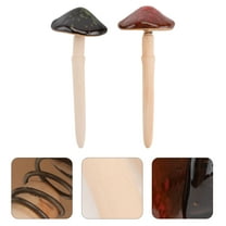 GOOHOCHY 2 Pcs Shaking Mushroom Decor Outdoor Garden Mini Lawn Mushrooms Flower