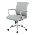 thumbnail image 2 of Mid Back Manager's Chair with Dillon Steel Gray Fabric and Chrome Base, 2 of 8