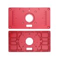 thumbnail image 3 of Groulsoa Plaque d'Insertion de Table de Routeur en Aluminium 235mm x 120mm avec 4 Anneaux Rouges pour Bancs de Menuiserie, Inclut des Vis de Fixation, 3 of 7