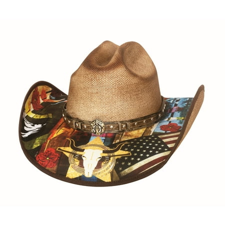 New  Bullhide Womens I Need A Drink Straw Hat