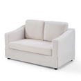 thumbnail image 3 of Ebello 2-Seater Loveseat Sofa, Thick Cushion Soft Fabric Upholstered Compact Couch for Living Room, Apartment, Office (Beige), 3 of 8