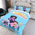 thumbnail image 3 of Cartoon 3 Piece Bedding Set Steven Universe Future Comforter Set Cute Duvet Cover Sets Super Soft Girls Bedding Set Kids Bedroom Gifts,1 Duvet Cover with 2 Pillowcases Full, 3 of 6