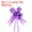 Purple, variant on Uxcell 3.3inch Pull Bows Gift Wrapping Pull Bow Heart Pattern Baskets Present Bows Ribbon Red 300 Pcs
