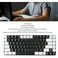 FCWired Gaming Keyboard, 84 Keys RGB Backlit Computer Keyboard, Type C