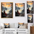 thumbnail image 4 of Designart "Solitude Meditation of Woman in Calm II" Fashion Canvas Wall Art - Glam Orange Woman Living Room Canvas Art, 4 of 6