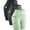 3119# Black,Gray,PaleGreen,pack of 3, variant on Women's High Waist Spandex Compression Yoga Athletic Shorts for Workout Bike Running Side Deep Pockets,Black,Black,Black,Medium