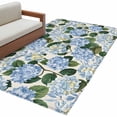 thumbnail image 2 of 3'x5' Area Rugs, Blue Spring Floral Indoor Outdoor Area Rug for Living Room Bedroom, Watercolor Flowers Pastoral Washable Bathroom Rugs Kitchen Floor Carpet Mats Home Decor Aesthetic, 2 of 8