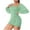 Green, variant on IROINNID Semi Formal Dress for Women Long Sleeve Mini Dress Fall Drawstring Bishop Sleeve Off-The-Shoulder Neck Dress,Blue
