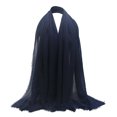 thumbnail image 1 of Product Category Scarf Product Title Ladies' Solid Color Pleated Linen Scarf Versatile Sunscreen Air Conditioning Shawl, 1 of 2