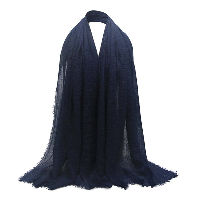 Product Category Scarf Product Title Ladies' Solid Color Pleated Linen Scarf Versatile Sunscreen Air Conditioning Shawl