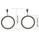 thumbnail image 3 of Pendientes de mujer Pendientes de moda Pendientes de acero inoxidable con forma de corazón Pendientes de cristal para mujer, 3 of 6