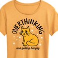 thumbnail image 3 of Instant Message - Overthinking and Getting Hangry - Women's Short Sleeve Graphic T-Shirt, 3 of 7